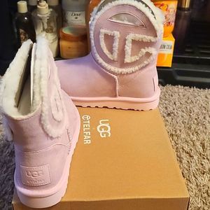 Limited Edition UGG x Telfar boots with Telfar dust bag included